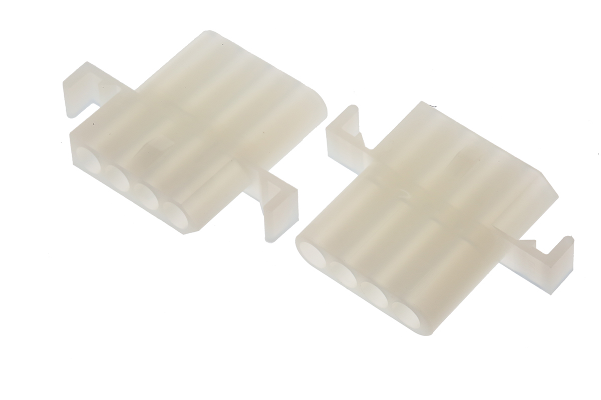 Molex, STANDARD .093" Female Connector Housing, 5.03mm Pitch, 4 Way, 1 Row