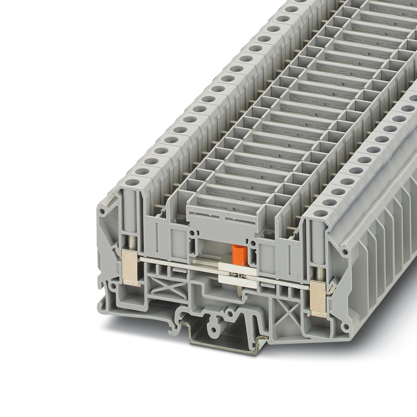 Phoenix Contact UT Series UT 6-T/SP Terminal Block Connector, 2-Way, 41A, 0.2 → 10 mm² Wire, Screw Termination