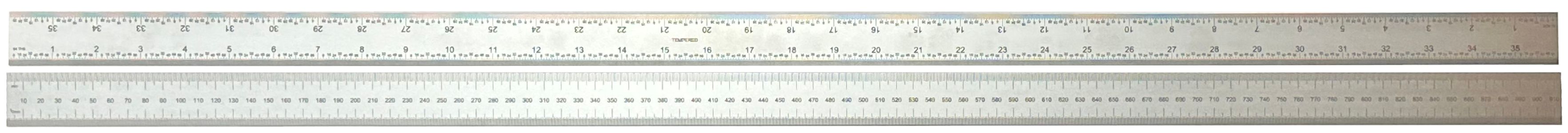 RS PRO 900mm Steel Imperial, Metric Rule