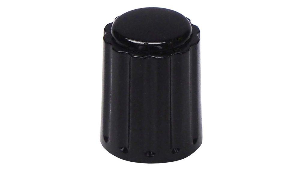 Elma 21mm Black Potentiometer Knob for 6mm Shaft Round Shaft, 020-4420