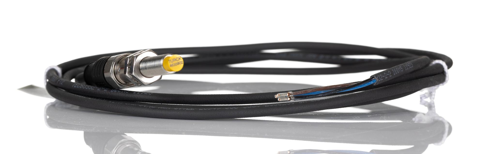 Turck Inductive Threaded Barrel Proximity Sensor, M8, 6 mm Detection, PNP NO, 10 → 30 V dc