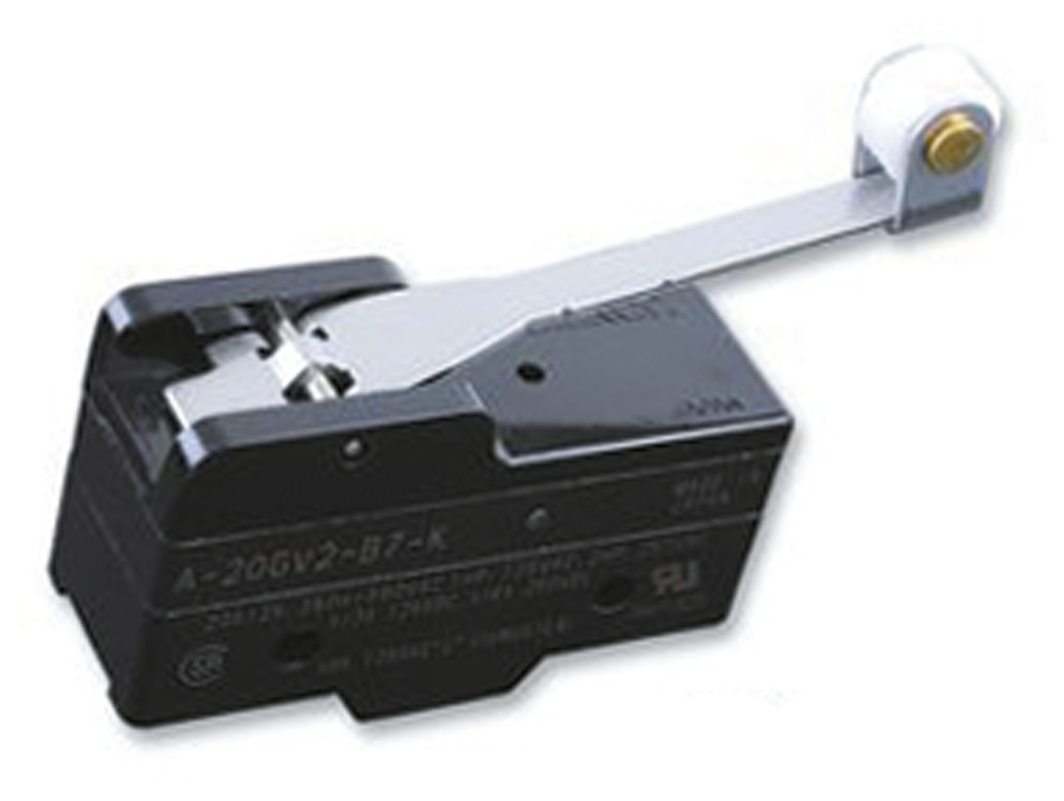 Omron A Series Roller Lever Limit Switch, NO/NC, IP00, SPDT, 500V ac Max, 20A Max
