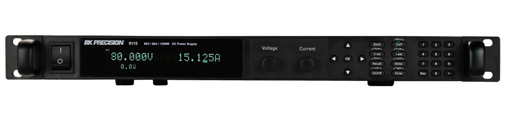 BK Precision 9115/B Series Bench Power Supply, 80V, 0 → 60A, 1-Output, 1.2kW - RS Calibrated