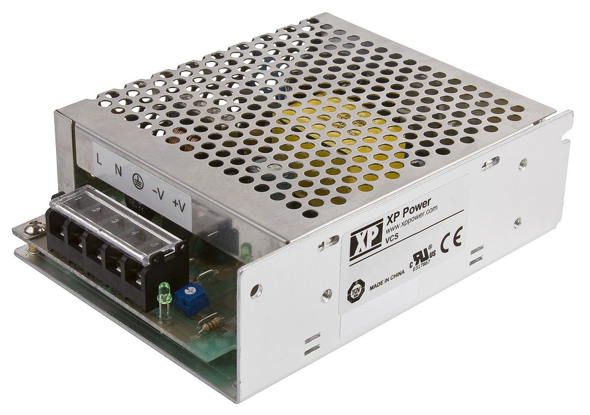 XP Power Switching Power Supply, VCS70US12, 12V dc, 5.83A, 70W, 1 Output, 127 → 370 V dc, 85 → 264 V ac