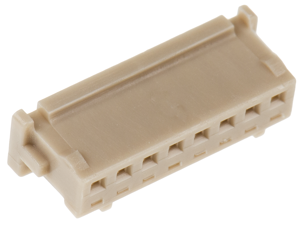 Hirose, DF13 Female Connector Housing, 1.25mm Pitch, 8 Way, 1 Row