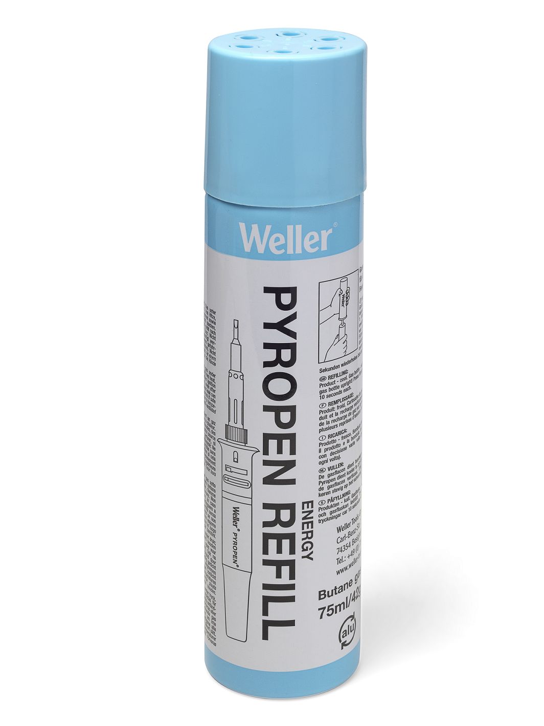 Weller Soldering Accessory Gas Refill, for use with Gaz Iron