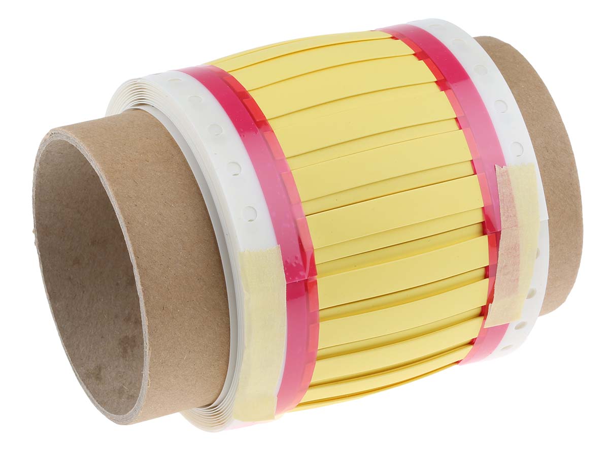 TE Connectivity RPS Yellow Heatshrink Labels, 12.7mm Width, 250 Qty