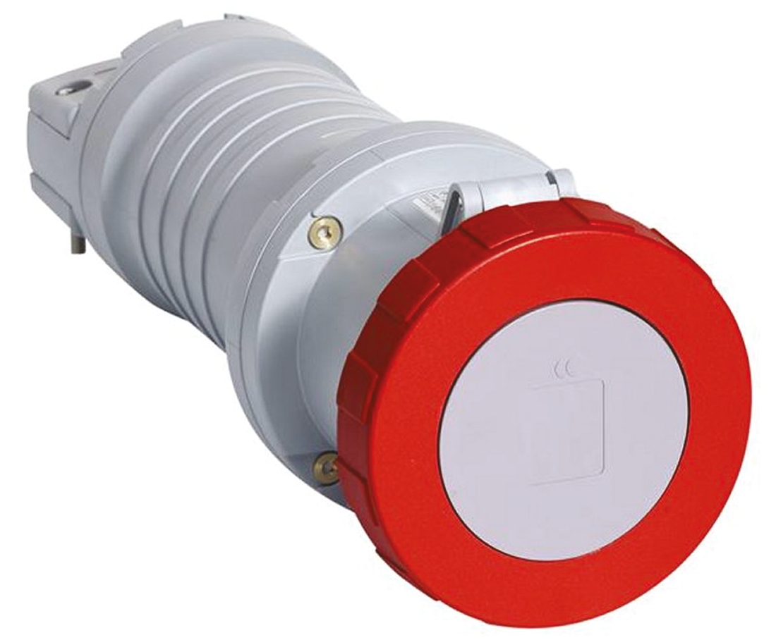 Amphenol Industrial, Tough & Safe IP67 Red Cable Mount 3P + N + E Industrial Power Socket, Rated At 125A, 415 V