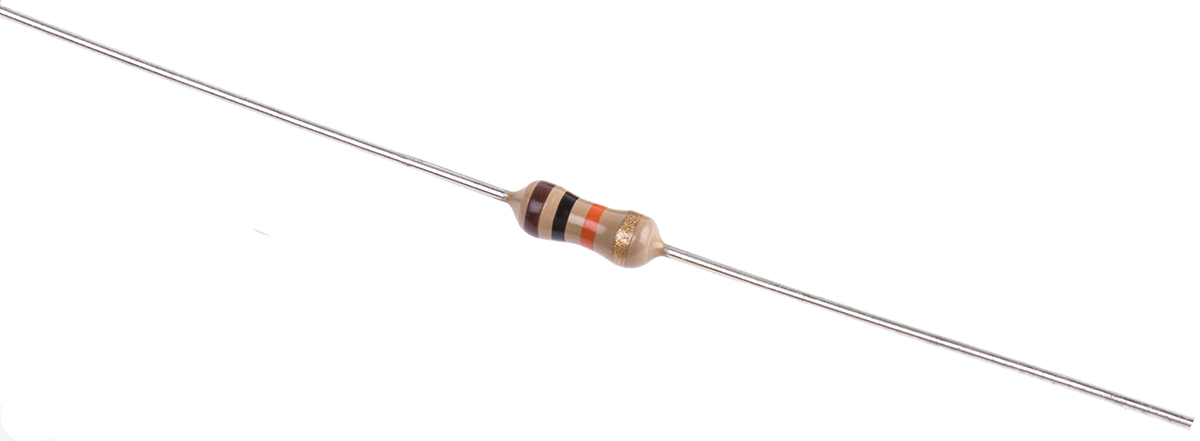 TE Connectivity 10kΩ Carbon Film Resistor 0.33W ±5% CFR25J10K