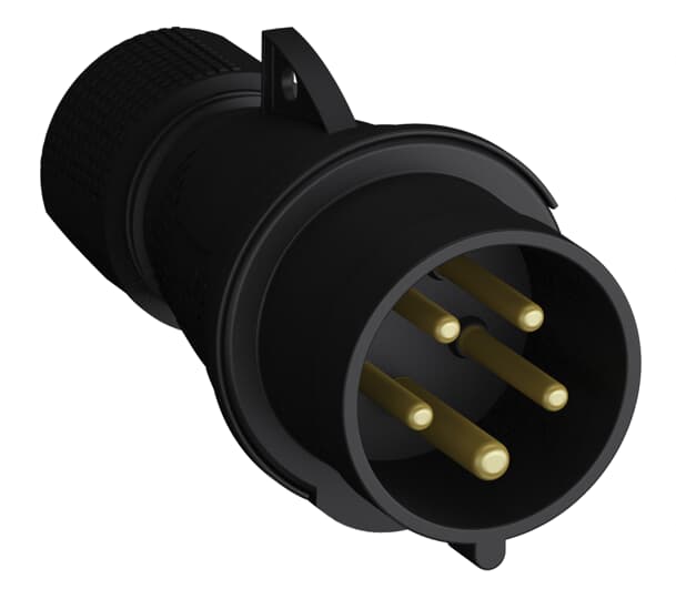 Amphenol Industrial, 2CMA1 IP44 Red 3P+N+E Industrial Power Plug, Rated At 16A, 415 V
