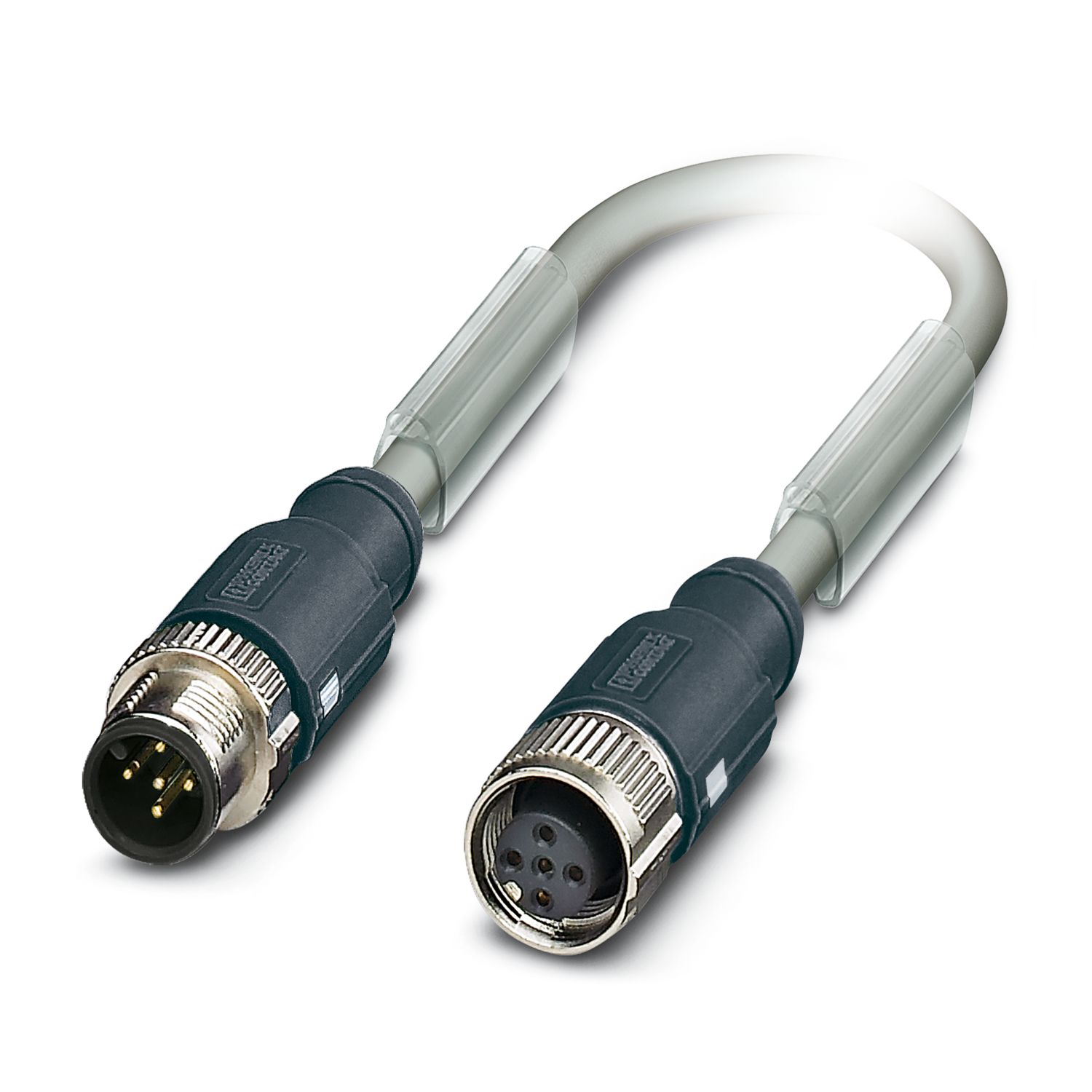 Phoenix Contact Male 5 way M12 to Female M12 Bus Cable, 5 m
