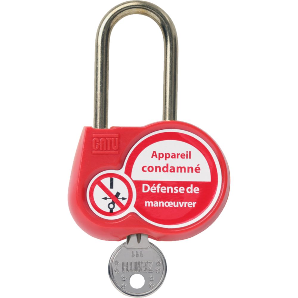 Catu Padlock Brass Safety Padlock, Keyed Alike, 6mm Shackle