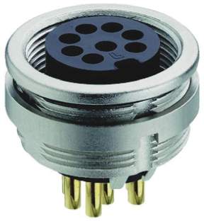 Lumberg Circular Connector, 6 Contacts, Front, M16 Connector, Socket, Female, IP68, 03 Series