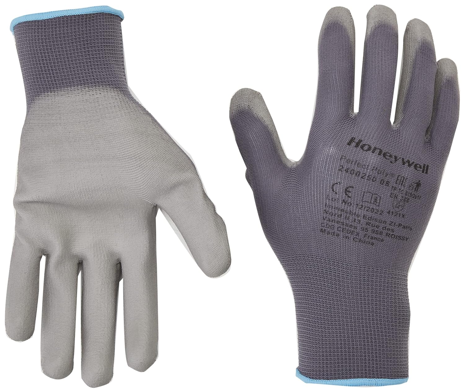 Honeywell Safety 2400250 Grey Polyamide Work Gloves, Size 11, Polyurethane Coating