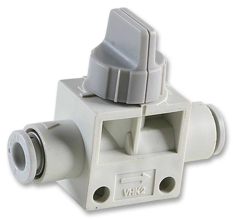 SMC Knob Manual Control Pneumatic Manual Control Valve VHK Series, R 1/8, 1/8in, III B
