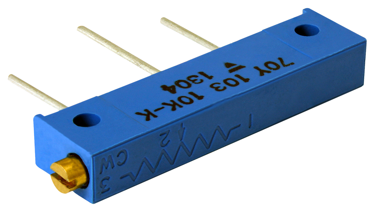 500Ω, Through Hole Trimmer Potentiometer 0.5W Side Adjust Vishay, 70Y
