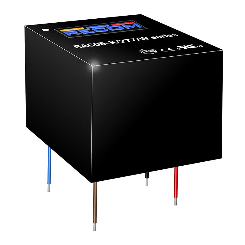 Recom Switching Power Supply, RAC05-24SK/277/W, 24V dc, 210mA, 5W, 1 Output, 85 → 305V ac Input Voltage