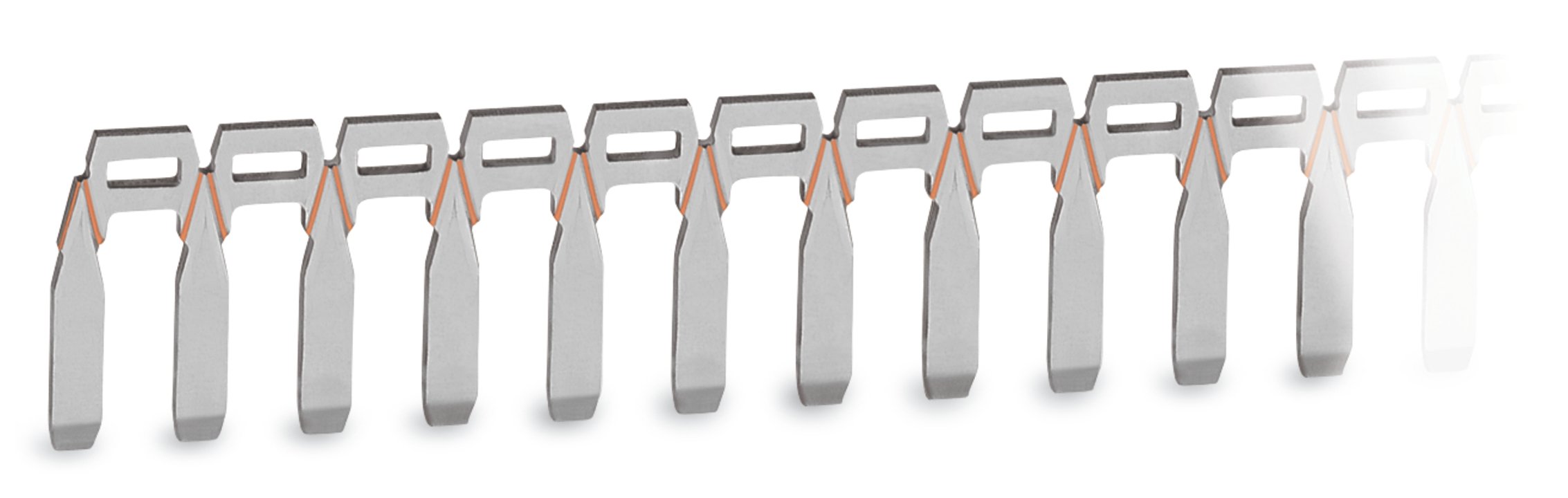 WAGO 270 Series Jumper for Use with Rail Mount Terminal Blocks, 18A