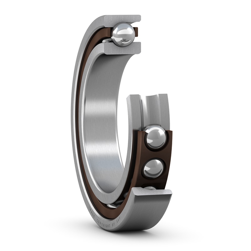SKF 3204 ATN9 2 Row Angular Contact Ball Bearing - 20 mm ID, 47 mm OD 20.6 mm Race Width