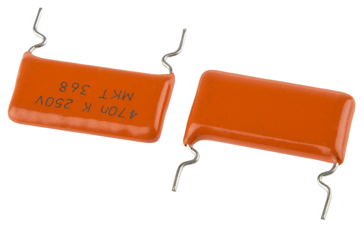 Vishay 368, MKT368 Polyester Film Capacitor, 160 V ac, 250 V dc, ±10%, 470nF, Through Hole