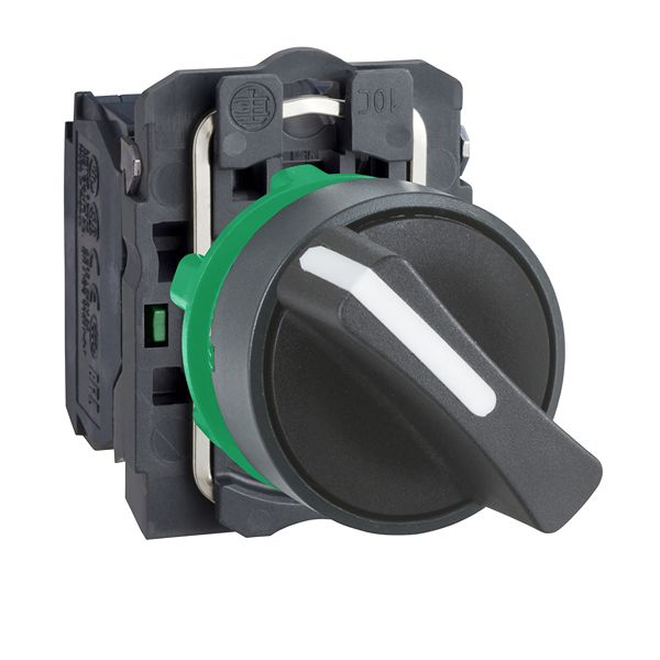 Schneider Electric Selector Switch - (2NO) 22.5mm Cutout Diameter 2 Positions