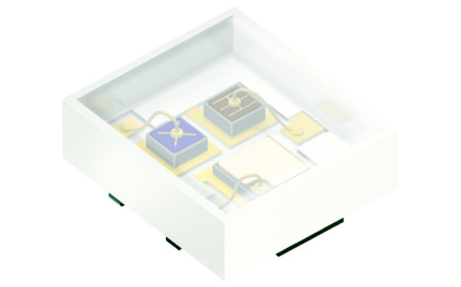 SFH 7016 ams OSRAM, 530 nm, 655 nm, 950 nm IR LED, SMD package