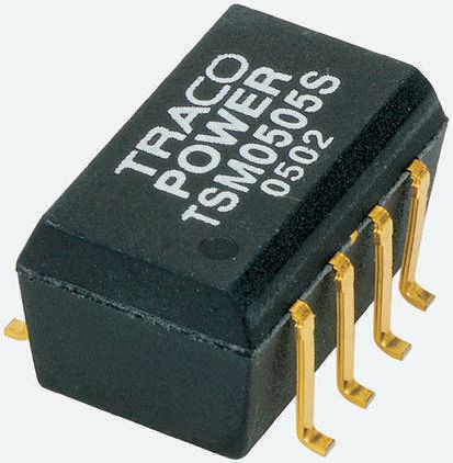 TRACOPOWER TSM DC-DC Converter, 12V dc/ 80mA Output, 21.6 → 26.4 V dc Input, 1W, Surface Mount, +85°C Max Temp