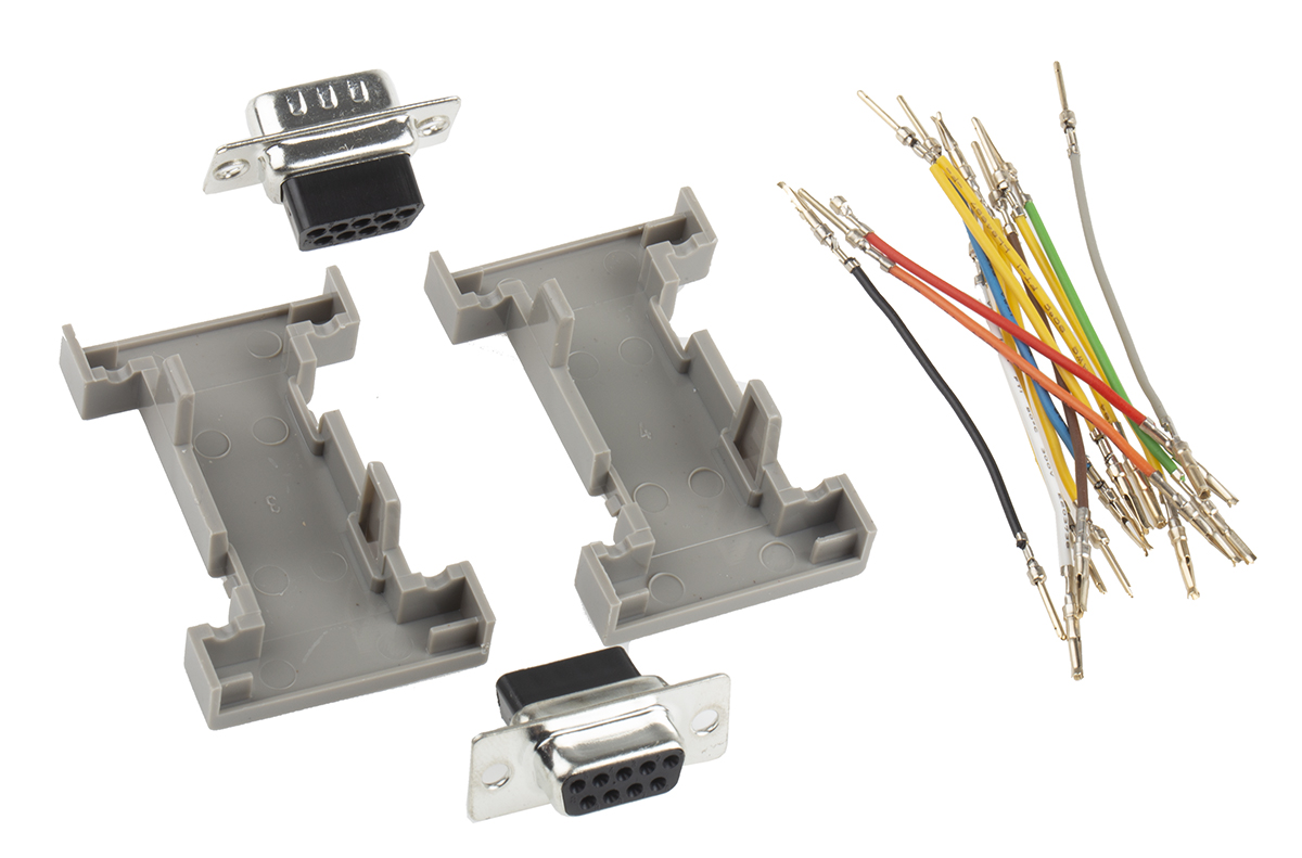 RS PRO D Sub Adapter Male 9 Way D-Sub to Female 9 Way D-Sub
