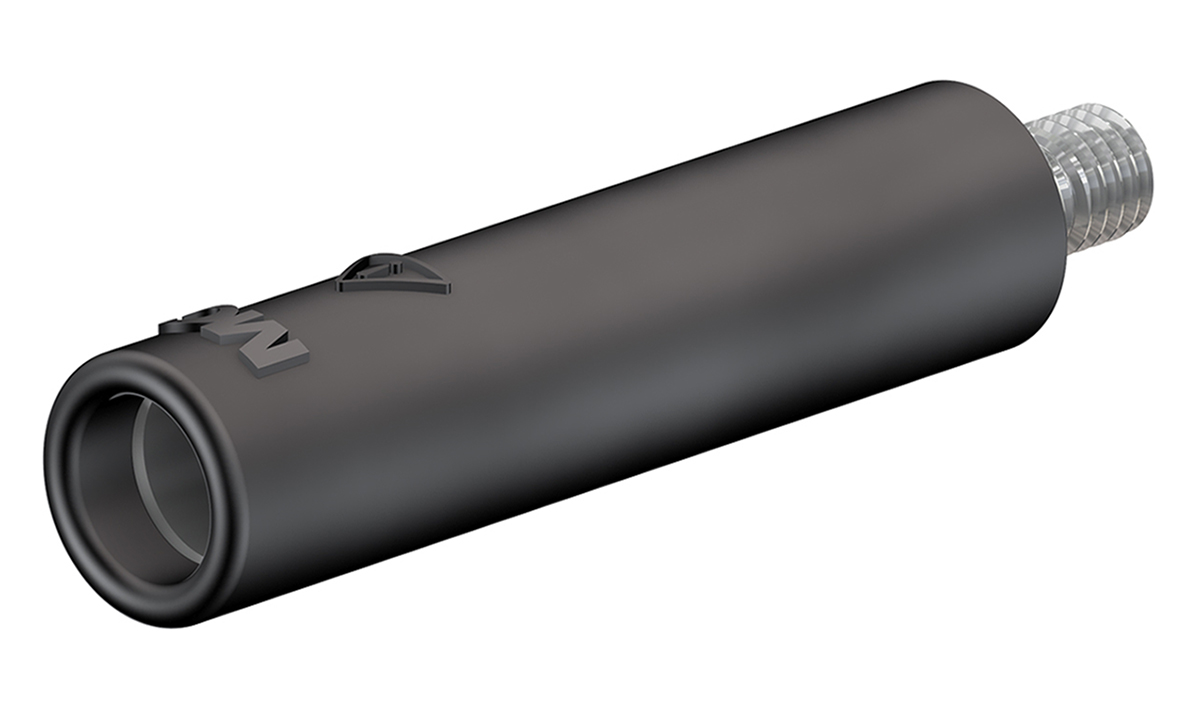 Staubli Black Female Banana Socket, 4 mm Connector, Screw Termination, 32A, 600V, Nickel Plating