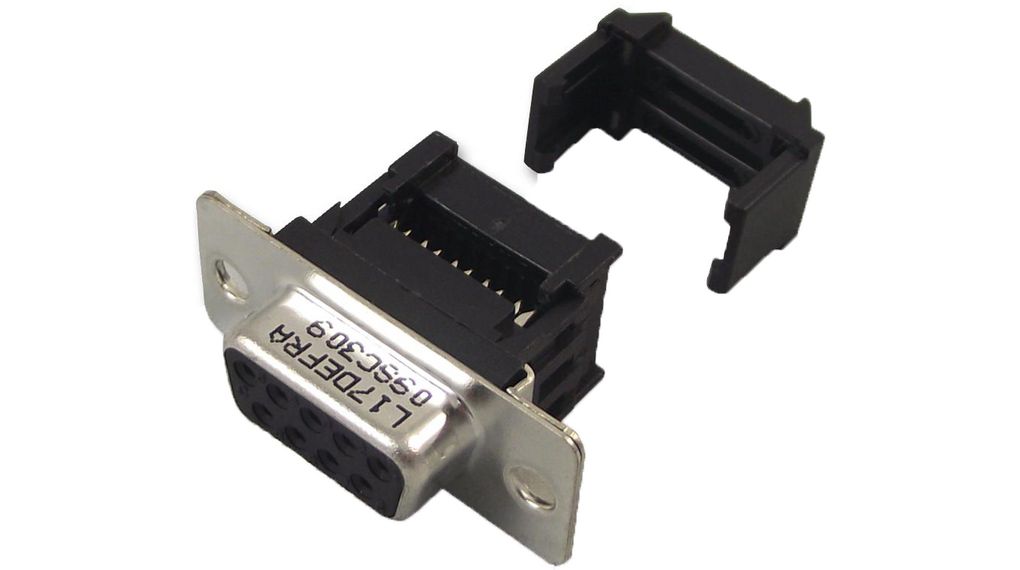 Amphenol ICC 25 Way Horizontal D-sub Connector Socket