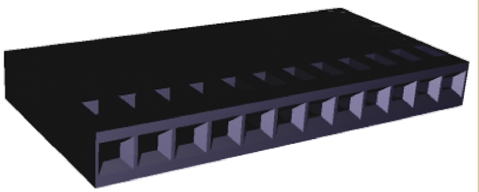 TE Connectivity, AMPMODU MOD IV Female Connector Housing, 2.54mm Pitch, 14 Way, 1 Row