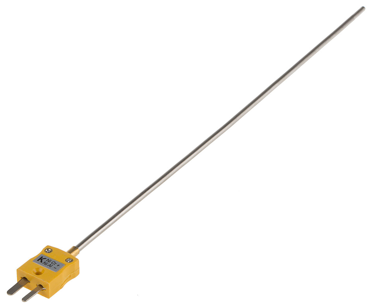 RS PRO SYSCAL Type K Mineral Insulated Thermocouple 250mm Length, 3mm Diameter, -40°C → +1100°C