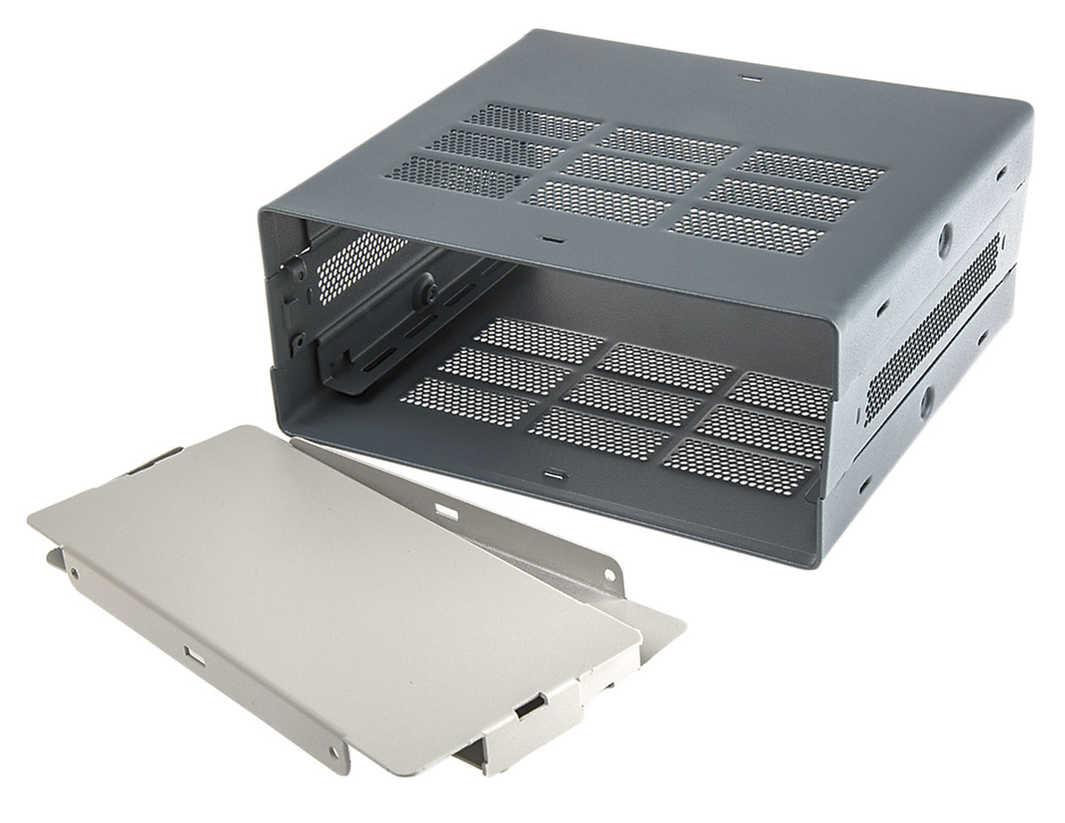 RS PRO Grey Steel Instrument Case, 178 x 432 x 87mm