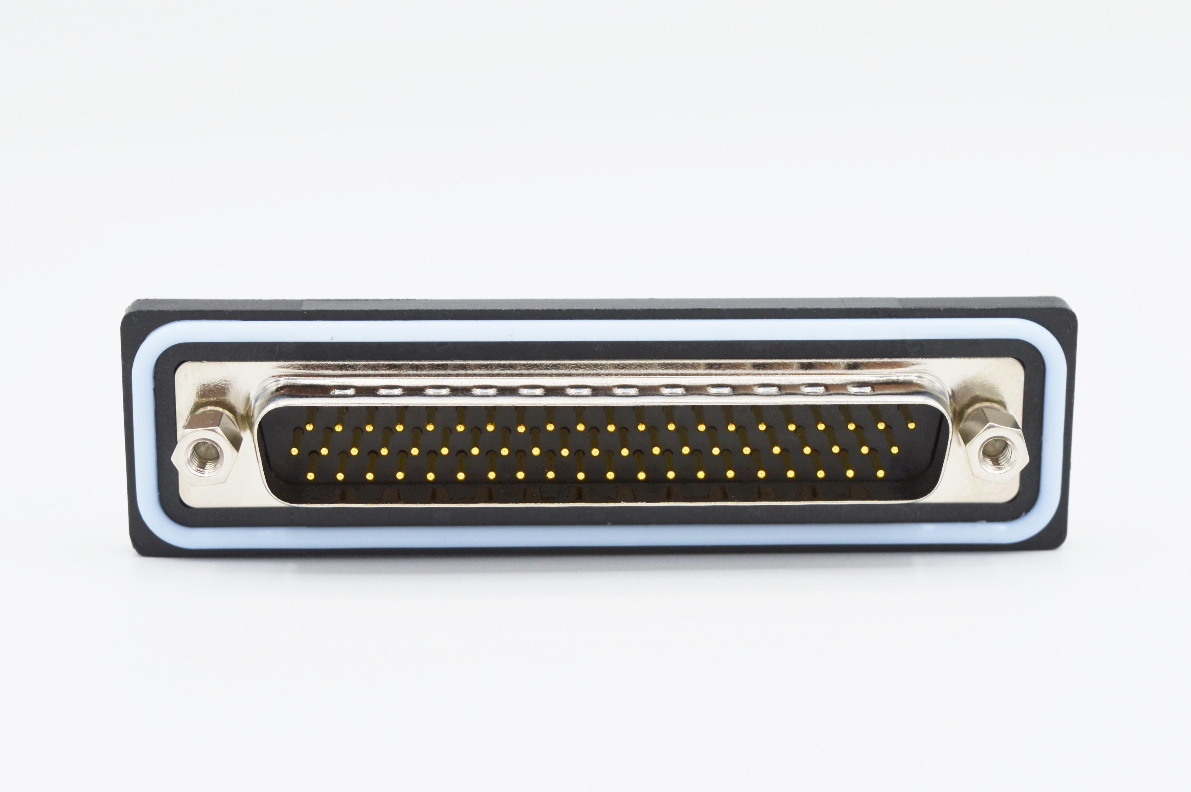 Norcomp HDF 62 Way Vertical Solder D-sub Connector Plug, 2.41mm Pitch, with 4-40 Screw Locks