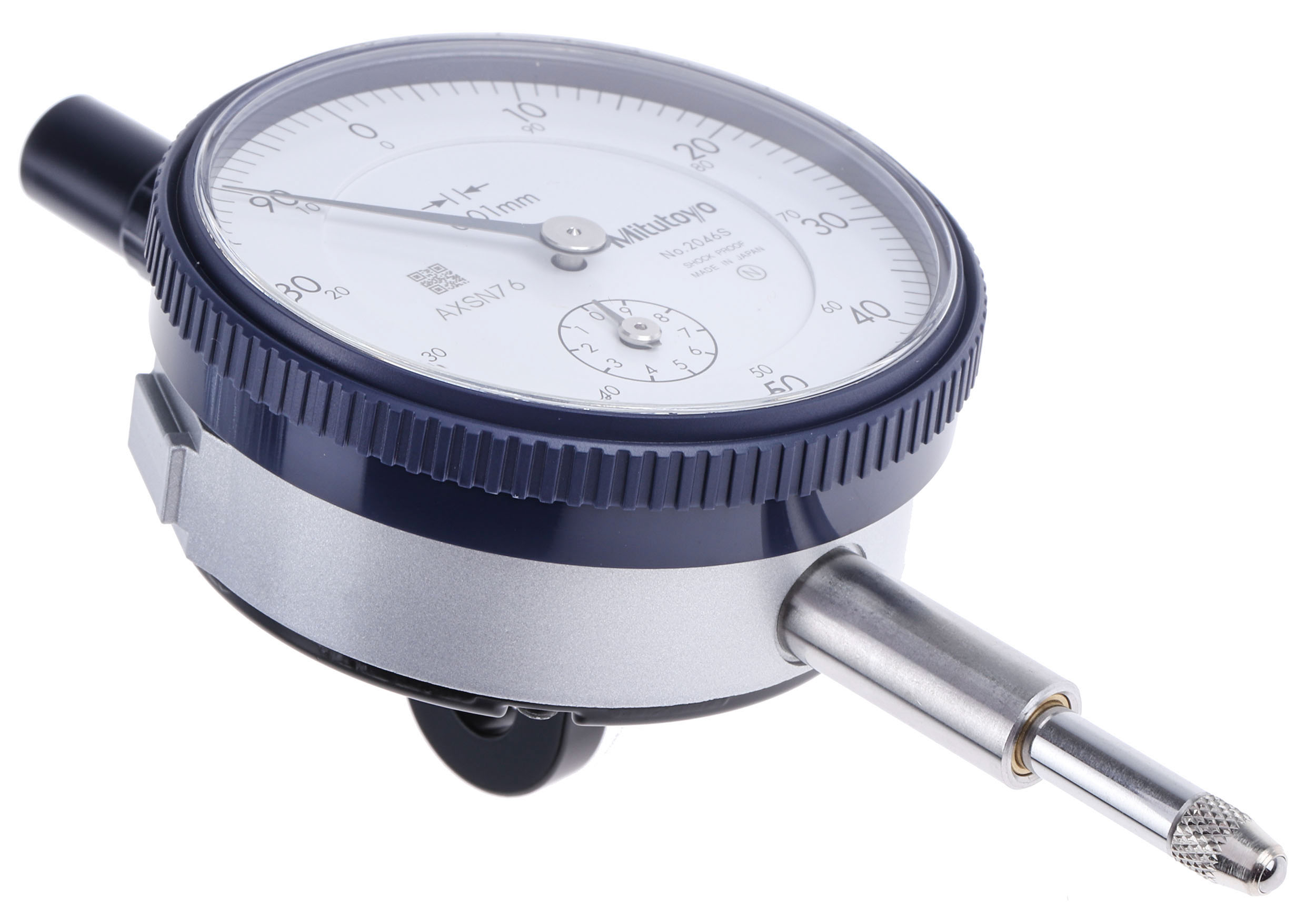 Mitutoyo 2046AMetric Dial Indicator, -10 → +10 mm Measurement Range, 0.01 mm Resolution , ±12 μm Accuracy