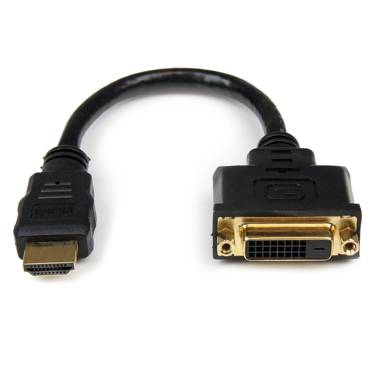 StarTech.com HDMI 1.4, 20cm Male HDMI to Female DVI-D Dual Link High Speed 1920x1200