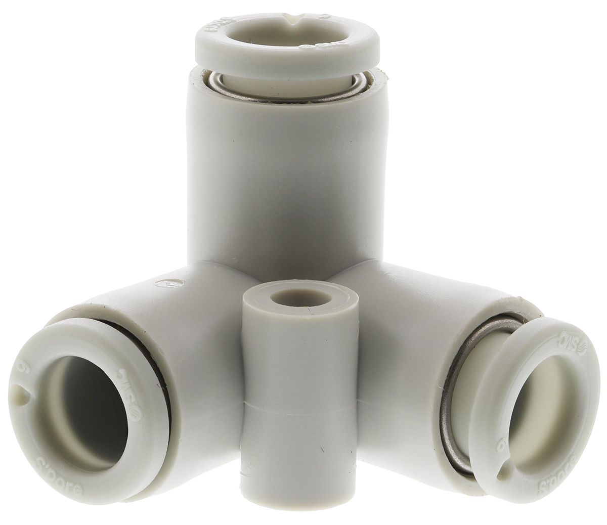 SMC KQ2 Series Delta Union Tube-to-Tube Adaptor, Push In 6 mm to Push In 6 mm, Tube-to-Tube Connection Style