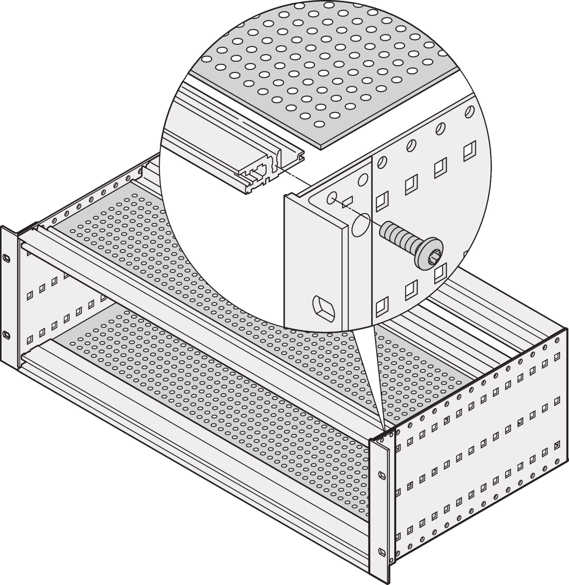 nVent SCHROFF Guide Rail Cover Plate for Use with Mechanical Covering Of Installed Components
