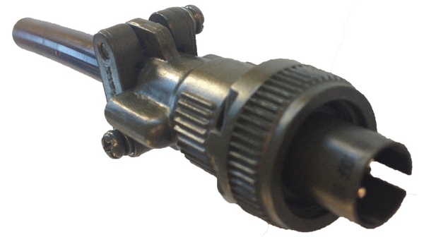 Amphenol Industrial 3 Way Cable Mount MIL Spec Circular Connector Plug, Pin Contacts,Shell Size 10mm, MIL-DTL-5015