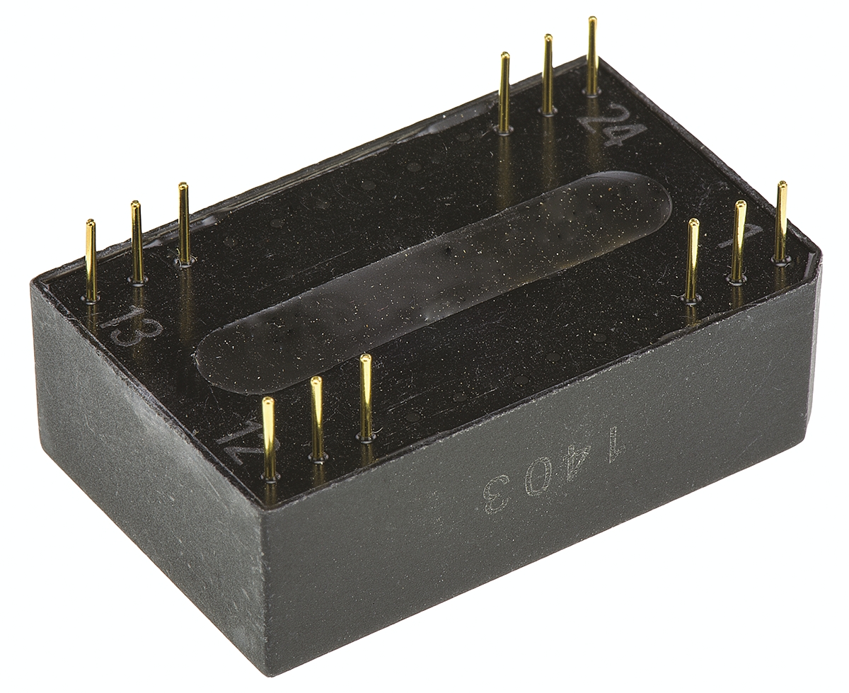 TRACOPOWER TEL 3 DC-DC Converter, ±12V dc/ ±125mA Output, 10 → 30 V dc Input, 3W, Through Hole, +85°C Max Temp