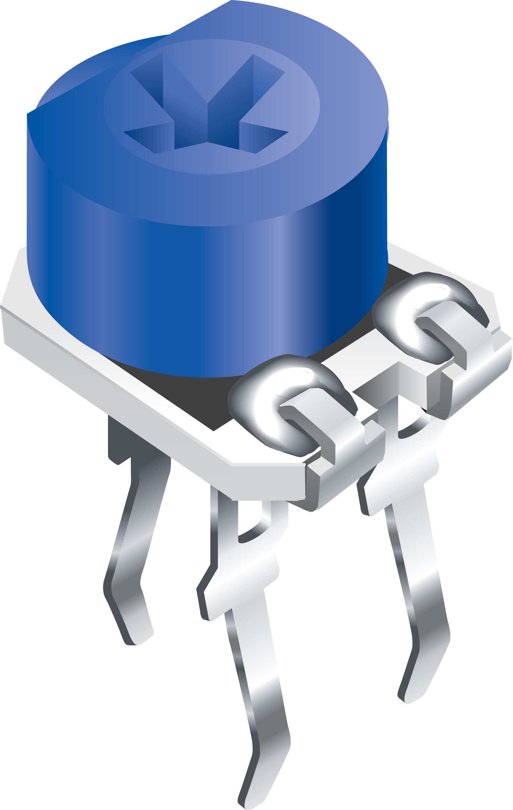 SMD Trimmer Potentiometer 0.2W Top Adjust Bourns, 3306