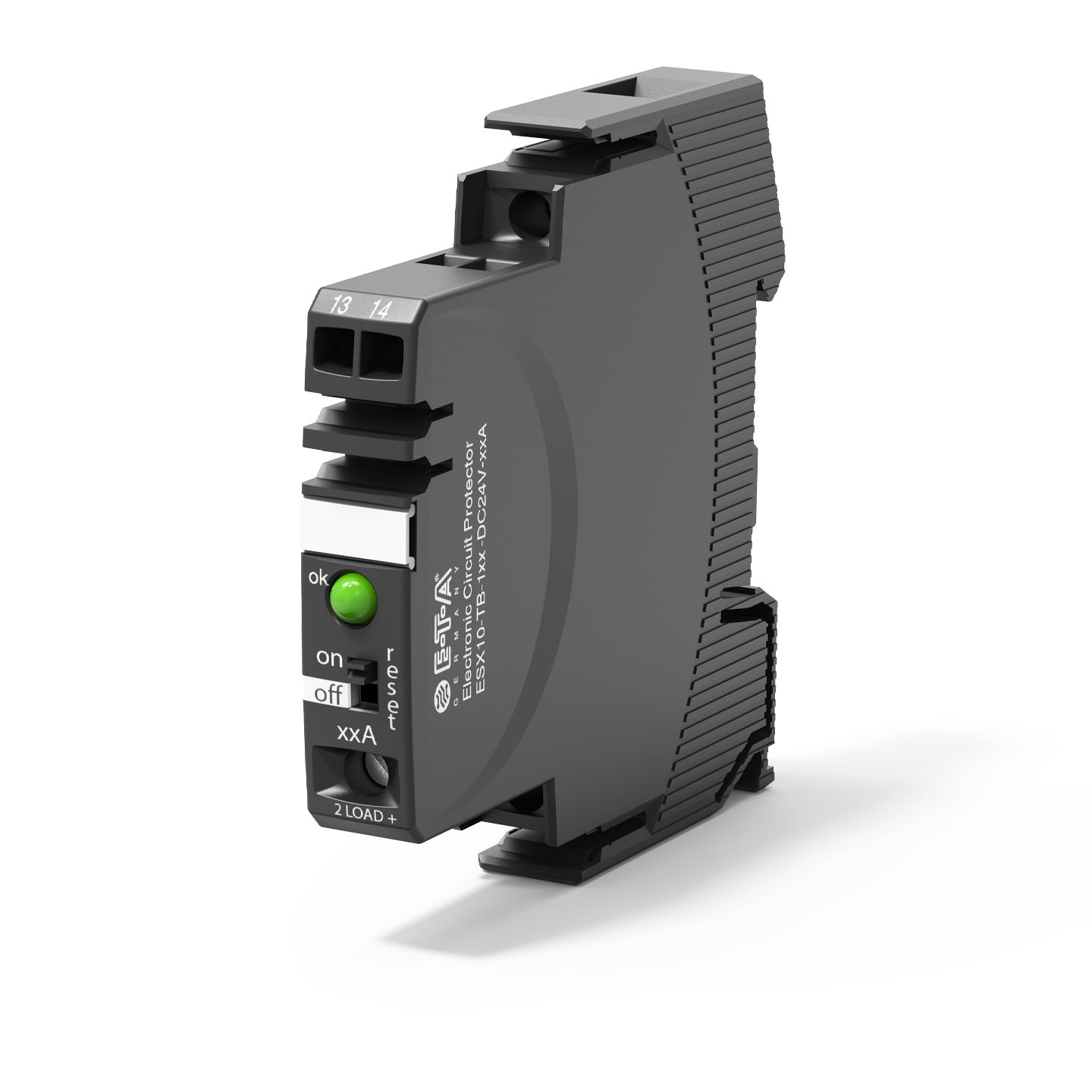 ETA ESX10 Electronic Circuit breaker 0.5A 24V ESX10-T, 1 channels , Plug-In Mounting