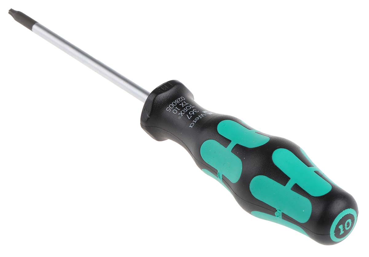 Wera Torx  Screwdriver, T10 Tip, 80 mm Blade