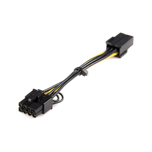 StarTech.com 6 Way Female PCIe to 8 Way Male PCIe Wire to Board Cable, 154.9mm