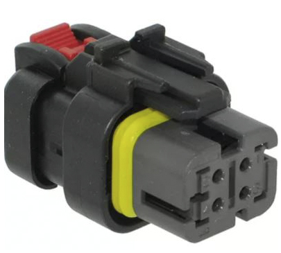 TE Connectivity, AMPSEAL 16 Automotive Connector Socket Grey Cable Mount 4 Way 776487-2