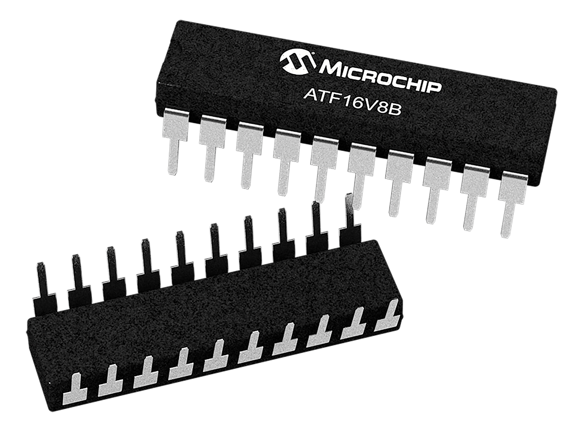 Microchip ATF16V8B-15PU, SPLD Simple Programmable Logic Device ATF16V8B 150 Gates, 8 Macro Cells, 8 I/O, 62MHz 15ns