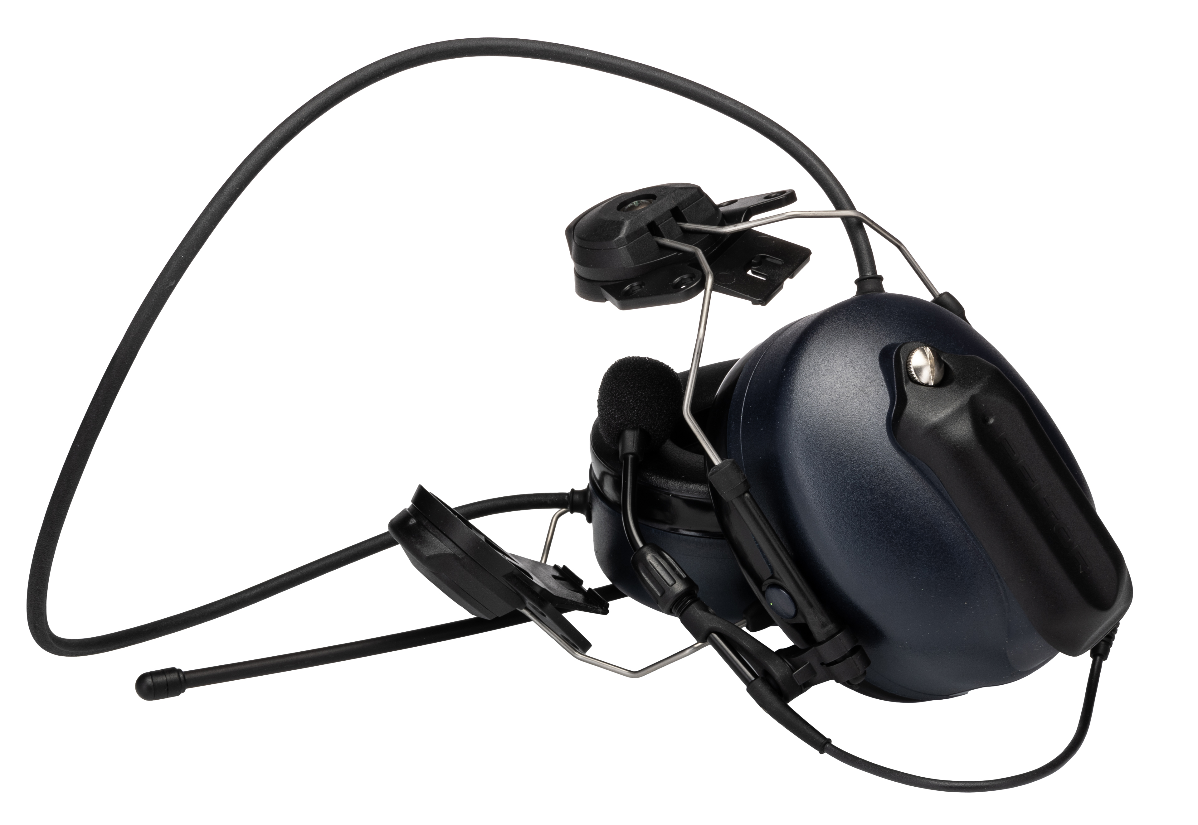 3M PELTOR LiteCom Wireless Speak & Listen Electronic Ear Defenders with Helmet Attachment, 32dB, Blue, Noise Cancelling