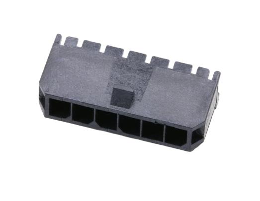 Molex 43650 Series Right Angle Through Hole PCB Header, 6 Contact(s), 3 mm Pitch, 1 Row, Shrouded