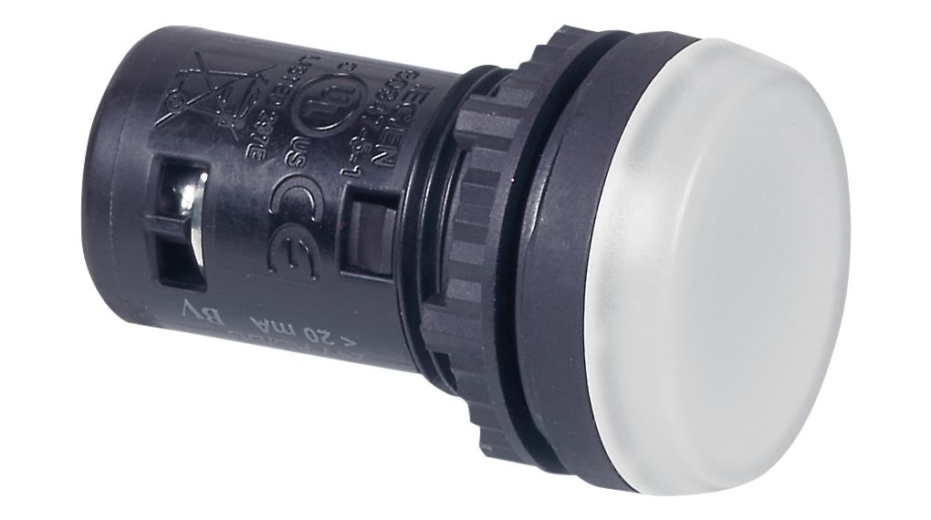 BACO White LED LED Reflector Bulb, 24V ac/dc, 22mm Diameter
