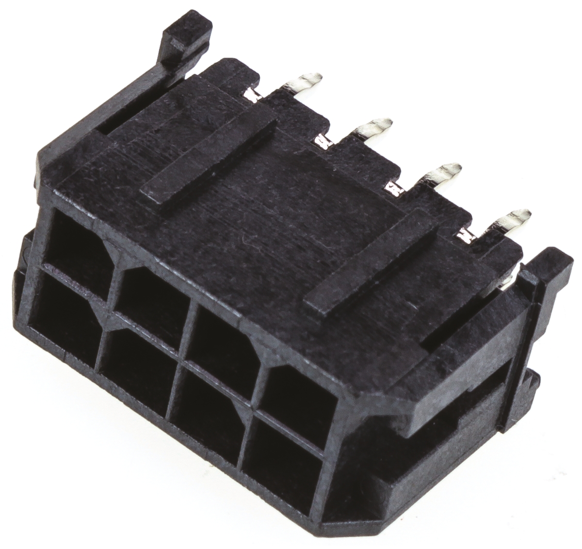 Molex Micro-Fit 3.0 Series Straight Through Hole PCB Header, 8 Contact(s), 3 mm Pitch, 2 Row, Shrouded